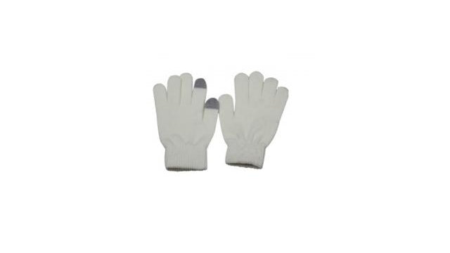 Pas de nom à point tactile gant gant laine blanche taille m l