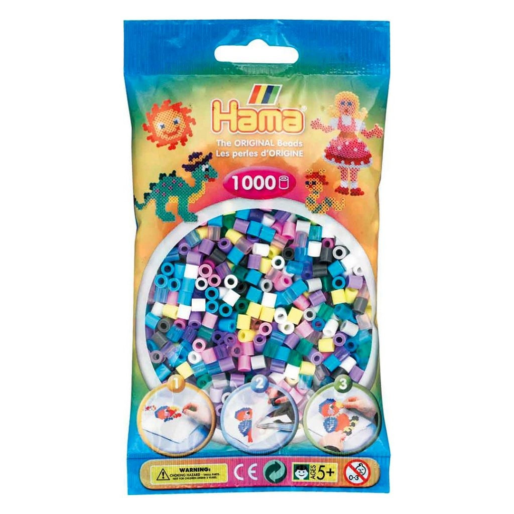 Hama String Perlen Pastell Mix (69), 1000st.