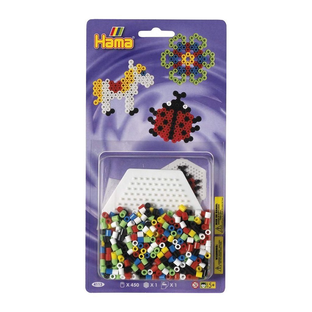 Hama jernperler hest marihøne bloem 450 stykker