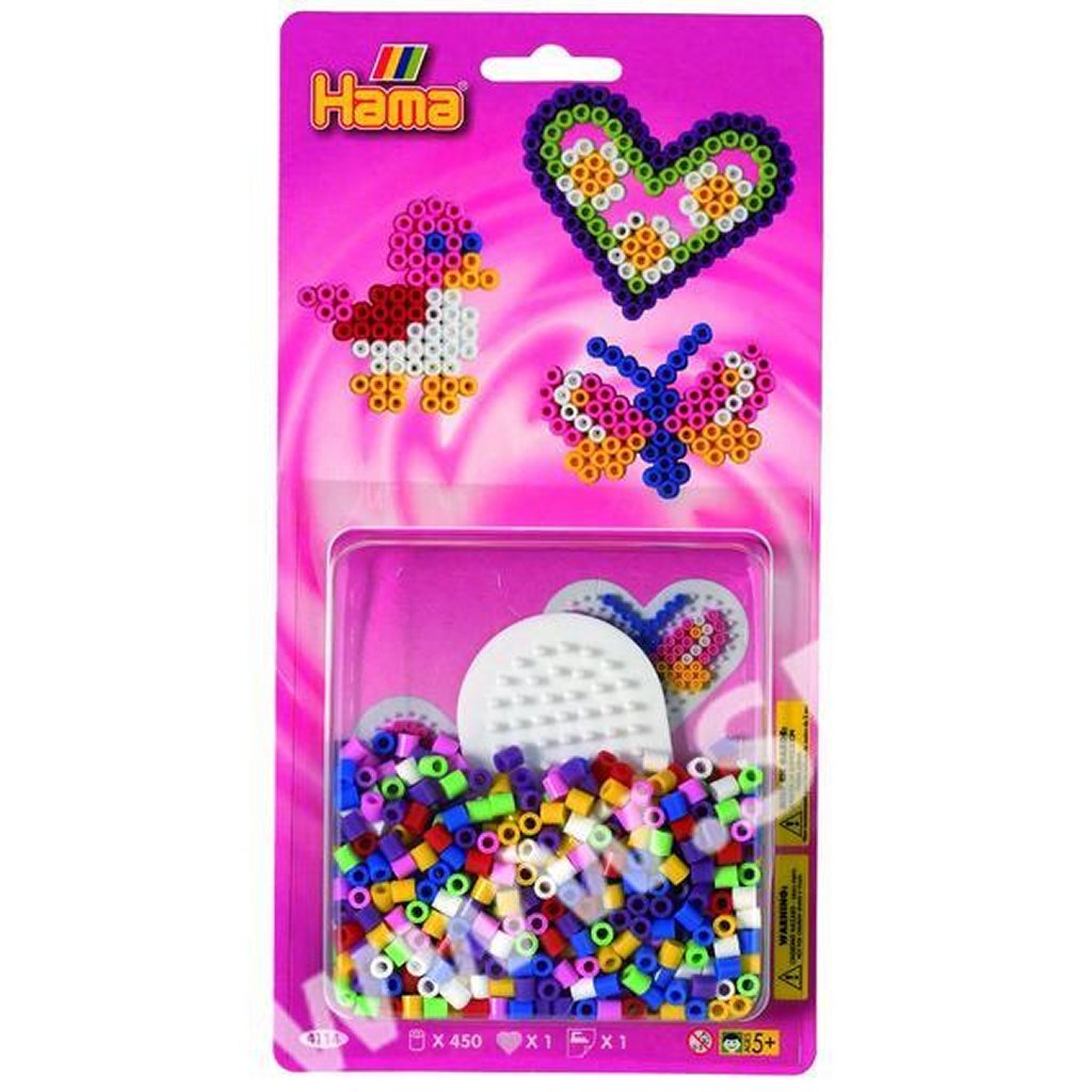 Hama Iron Beads Bird Hart Vlinder 450 kusů