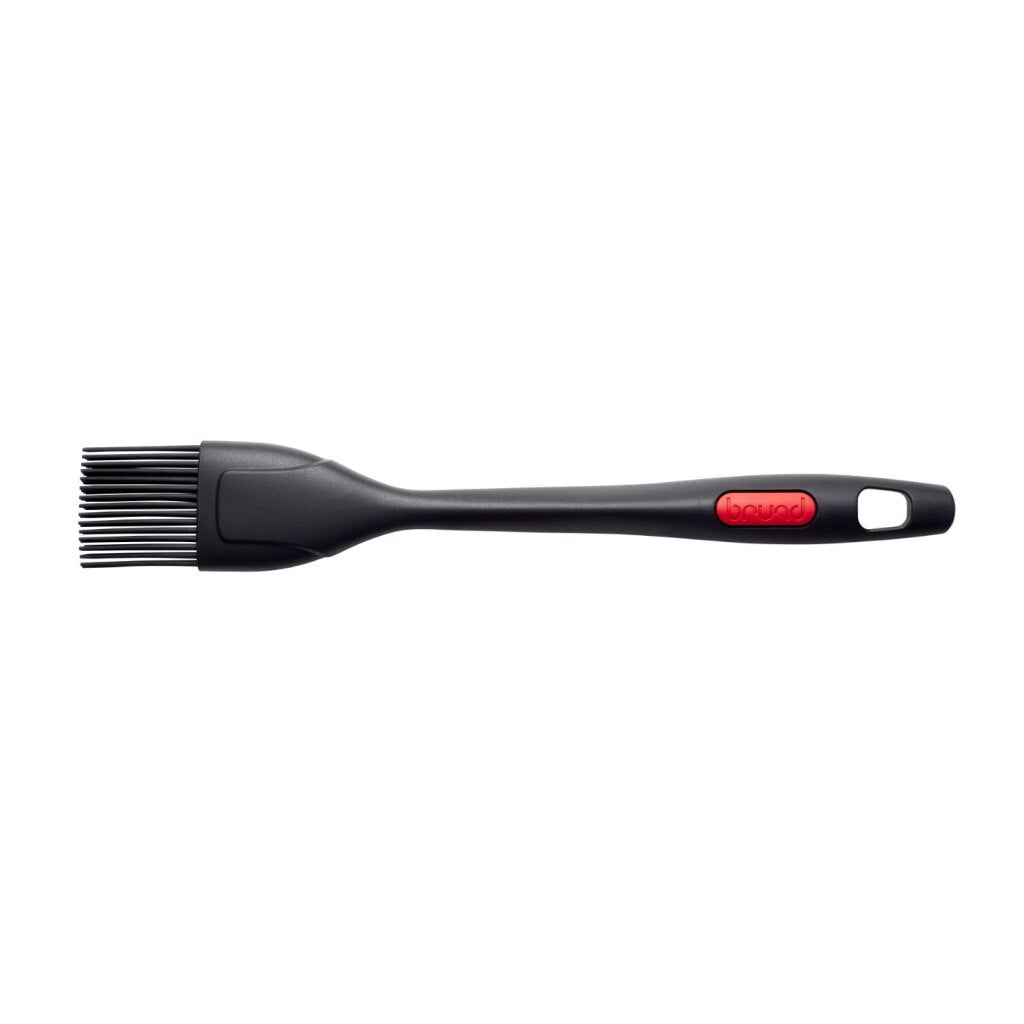 Brund silikonski čopič 27 cm črno rdeča