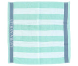 Laura Ashley Küchentuch Weiß + Minzstreifen 50 x 50 cm