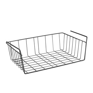 Panier de suspension à métal 40x26x14 cm en métal noir