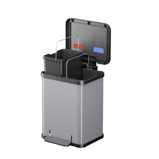 Hailo Oko Duo Plus M Pedal Bucket 2x9l Silver Black