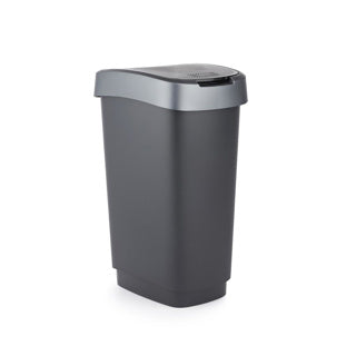 Rotho Twist Waste Bin 25L Black