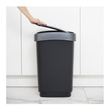 Rotho Twist Waste Bin 50L Black