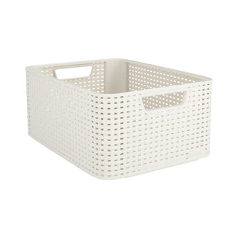 Storage Storage Basket Style Curver 18L White