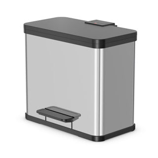 Hailo hailo 0630-200 Öko Duo plus ledal bucket 17+9l stainless steel black