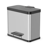 Hailo hailo 0630-200 Öko Duo plus ledal bucket 17+9l stainless steel black