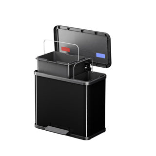 Hailo Öko Trio Plus Pedal Bin 3x9L sort