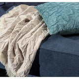 Niederländische Dekor Florine Plaid 140 x 180 cm Bimssteinstein
