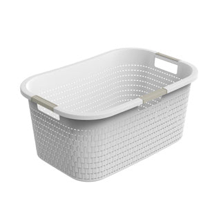 Rotho Country Waschkorb 40l Weiß