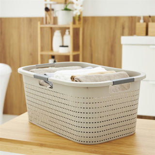 Rotho Country Waschkorb 40l Cappuccino