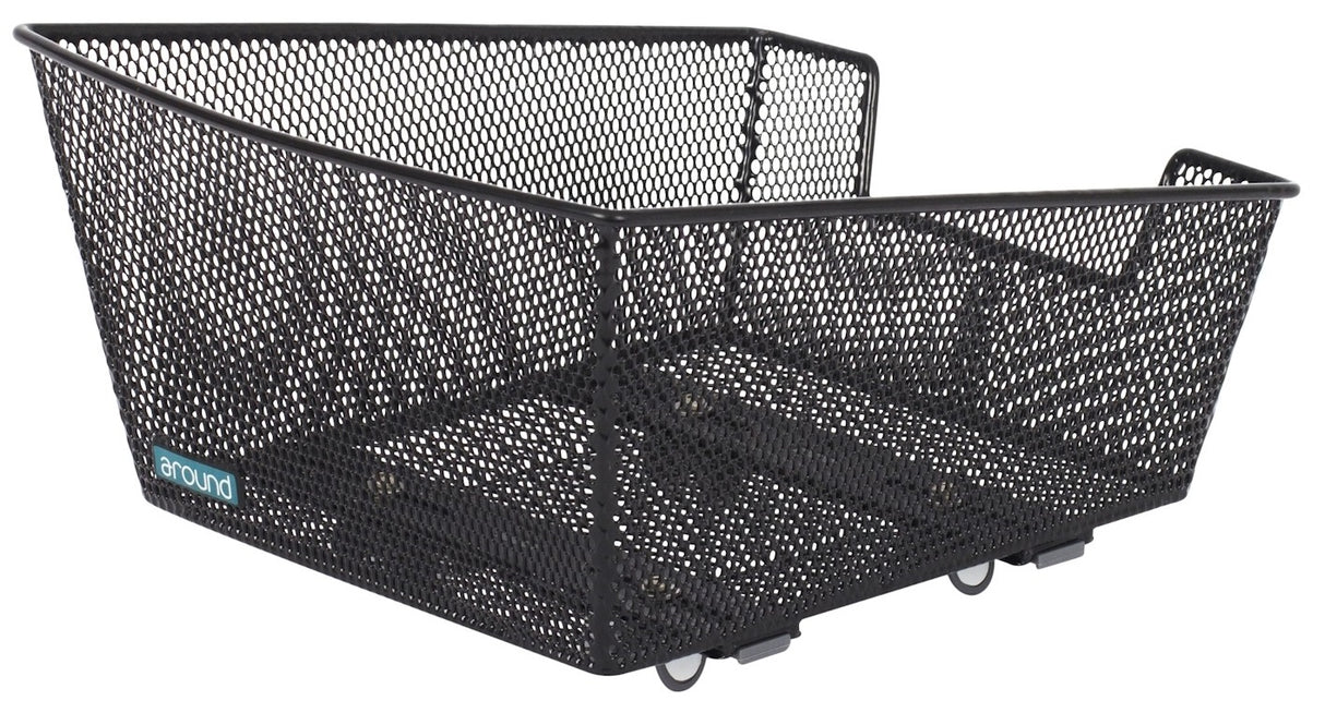 Rund um das Fahrradkorb College Basic klein inkl. Vor -assembontiertes Fixesystem - Schwarz