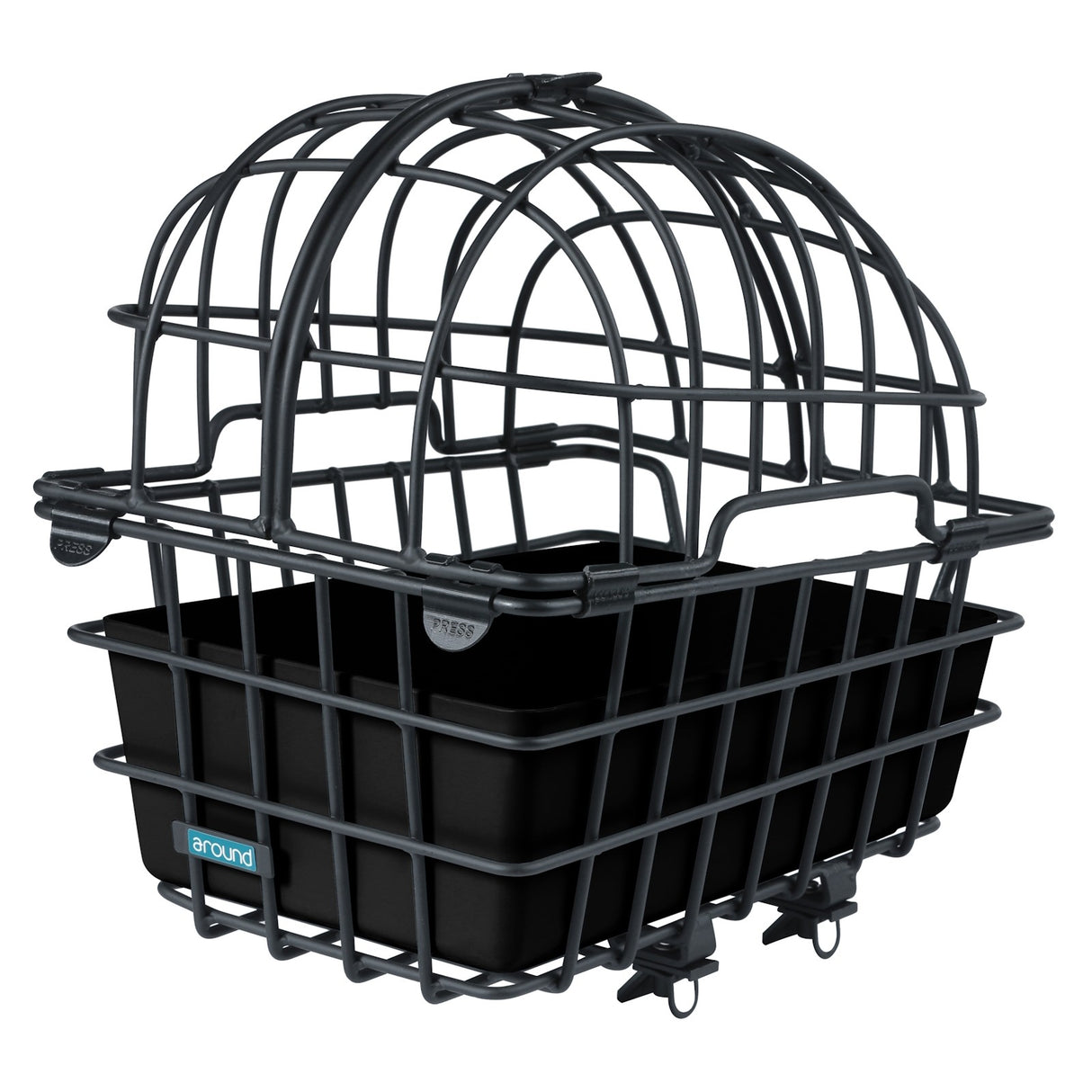 Omkring dyrecykelkurv luna xl inkl. Fix System - Matt Black