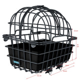 Omkring dyrecykelkurv luna xl inkl. Fix System - Matt Black