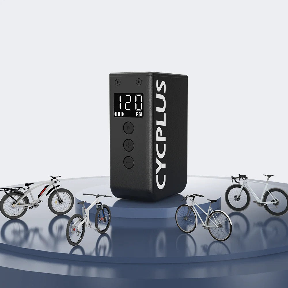 Cycplus elektrische accupomp as2 pro max - zwart