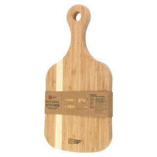 Bamboo cutting board paddle 38x19x2 cm