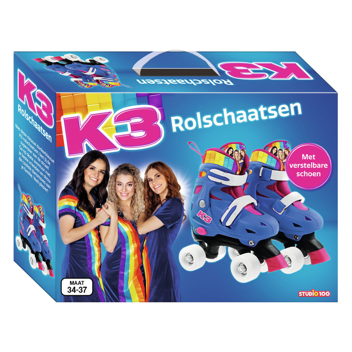 Studio 100 K3 Roller Drsanje Rainbow, velikost 34-37
