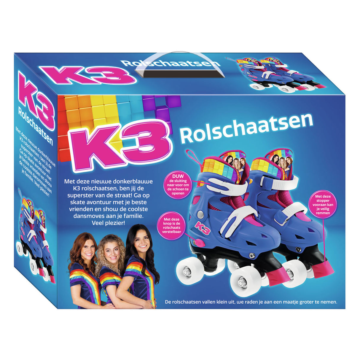 Studio 100 K3 Roller Drsanje Rainbow, velikost 34-37
