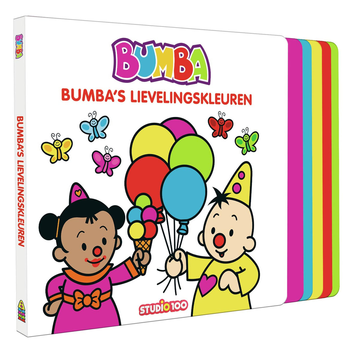 Bumba cardboard book with steps - Bumba's favorite colors