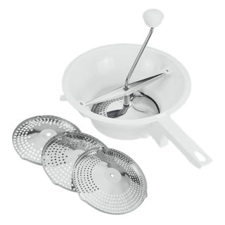 Metaltex passerer 24 cm + 3 rustfrit riste hvidt rustfrit stål