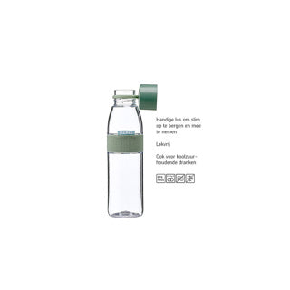 Elipsa za steklenico z vodo -700 ml - živahna mauve