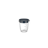 Taza de medición de vidrio 500 ml con párpado marina