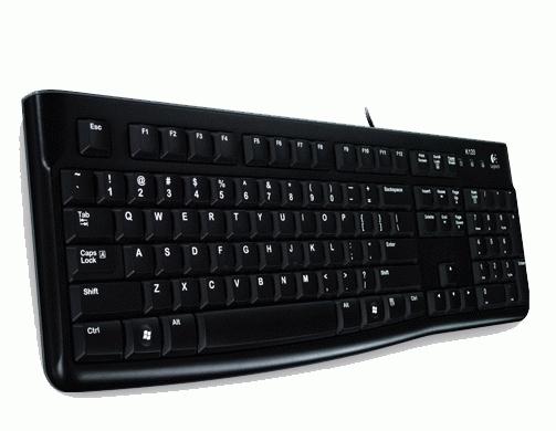 Logitech Logitech K120 Business Style USB-tangentbord [USB, 104-Key, Numpad, hållbar, svart]