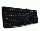 Logitech Logitech K120 Business Style USB-tangentbord [USB, 104-Key, Numpad, hållbar, svart]