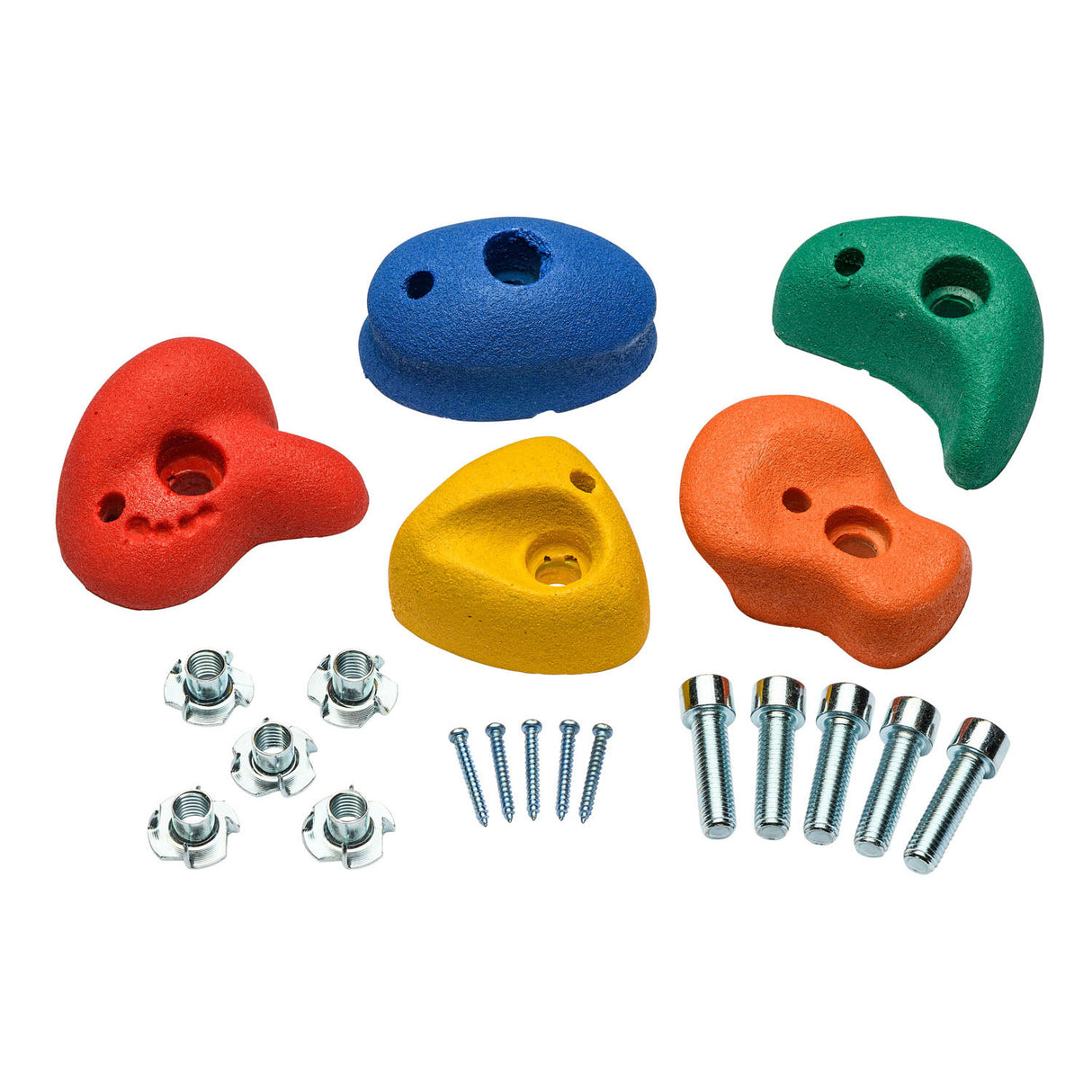 Swinging climbing stone set color, 5st.