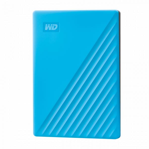 Western Digital WDBPKJ0040BBBL-Wesn můj Passport External HDD, 4TB, USB 3.2 Gen 1, Blue