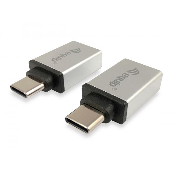 Opremite 133473 USB adapter, USB tip C -> USB tipa A, ženska ženska, srebro