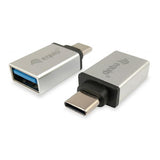 Opremite 133473 USB adapter, USB tip C -> USB tipa A, ženska ženska, srebro