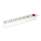 Gerät 245554, 5-Outlet-Stromstreifen mit 2x USB, 5x Wechselstromauslass (s) Innen-, Typ F, 1,5 mm², 1,8 m