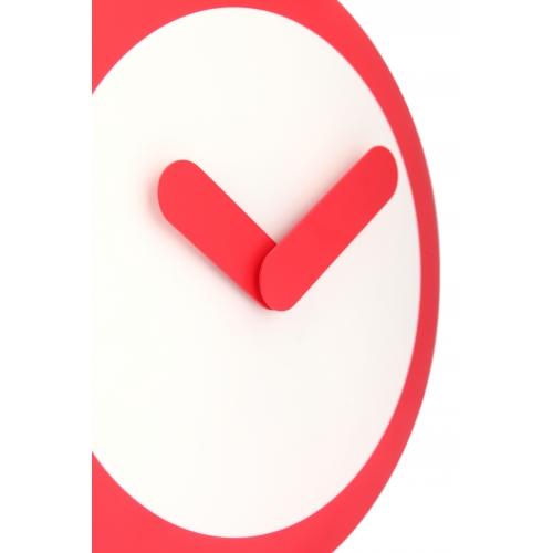 Nextime Klok 2615ro Focus, Ø25 cm, stena, bela rdeča