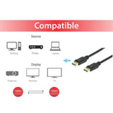 Vybavte 119253 kabel zobrazovacího portu, displayport 1.4, 8k 60Hz a 4k 120Hz, HDR, 3M, černá