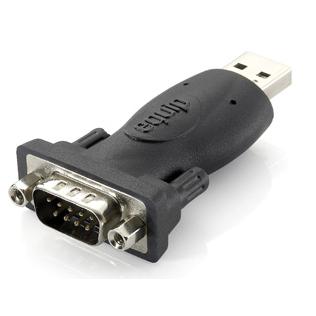 Wyposaż 133382 USB typ A do seryjnego adaptera RS232 DB9, USB A, RS-232, czarny