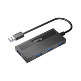Vybavte 128956 4-portové USB 3.0 Hub s adaptérem USB-C, USB 3.2 Gen 1 Typ-A, 5000 Mbit S, černá