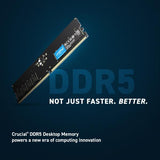 Kluczowa pamięć CT8G48C40U5, 8 GB, DDR5, 4800 MHz, CL40, 1,1 V