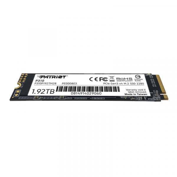 Patriot P310P192TM28P310 P310 SSD, 1920 GB, M.2 2280, Einzelhandel, 2100 1800 MB S., 280K 250K IOPS