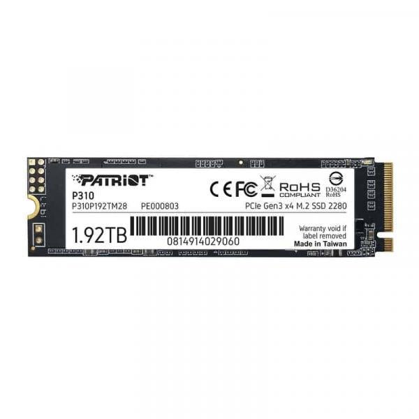Patriot P310P192TM28P310 P310 SSD, 1920 GB, M.2 2280, Einzelhandel, 2100 1800 MB S., 280K 250K IOPS