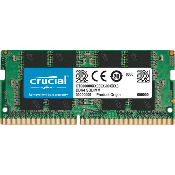 Crucial CT8G4SFRA32A MEMORY, DDR4, 8GB, SO-DIMM, 3200 MHz, CL15