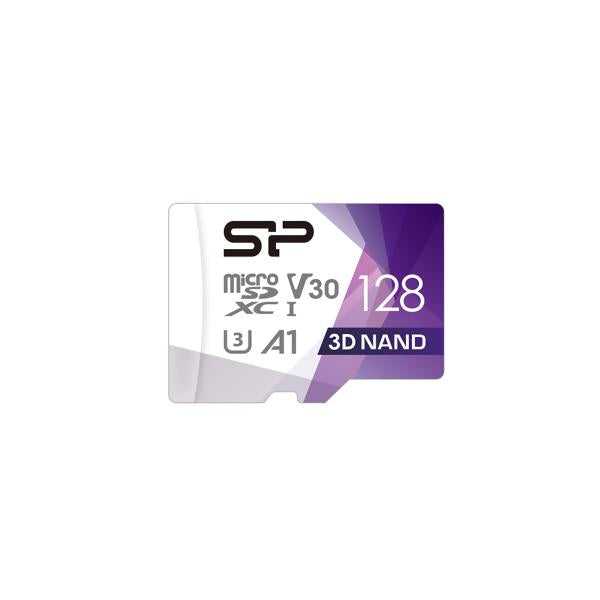 Silicon Power SP128GBSTXDU3V20AB Superior Pro, 128 GB, MicroSDXC, Class 10, UHS-I, 100 MB S, 80 MB S