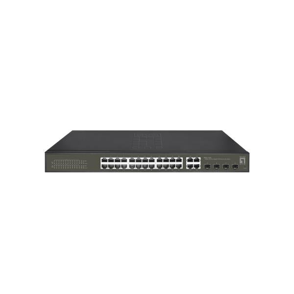 LEVELEY GES-2112B HILBERT 28-PIT GINBIT POE LITY LITY LITE LËTZE SHOWN, 24X POE, 48 SFP45