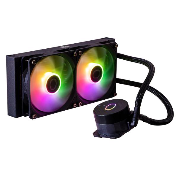 Cooler Master MLW-D24M-A18PZ-R1 Masterliquid 240L Core Argb, 4 broches, 2x 120 mm Argb, 27,2 DBA (MAX)