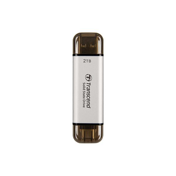 Transzend TS1TERT310S ESD310S External SSD, 1TB, USB 10 Gbit / s, Typ C A, 1050 MB S, Silber