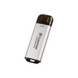 Transcend TS512GesD300S ESD300S External SSD, 512 GB, USB Type-C, 10 Gbps, 1050 950 MB S, Silver