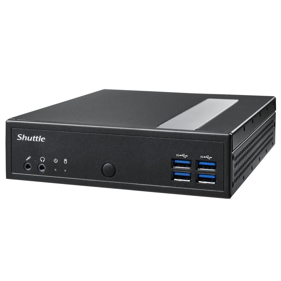 Shuttle DL30N Slim Barebone PC, 1,35L, IINTEL N100 Lüfter, DDR5, 2x 2,5 GBE, HDMI 2,0B, 65W, 24 7
