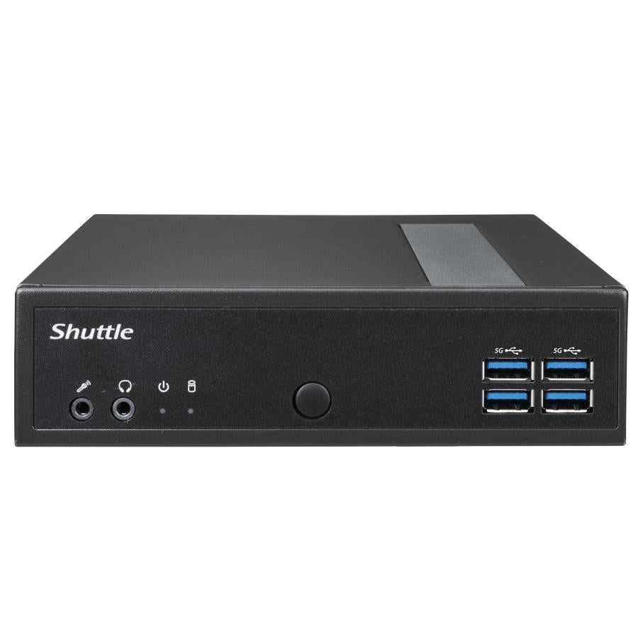 Shuttle DL30N Slim Barebone PC, 1,35L, IINTEL N100 Lüfter, DDR5, 2x 2,5 GBE, HDMI 2,0B, 65W, 24 7